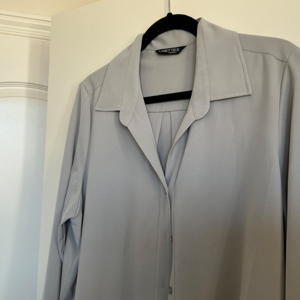 Lisette Grey Blouse
